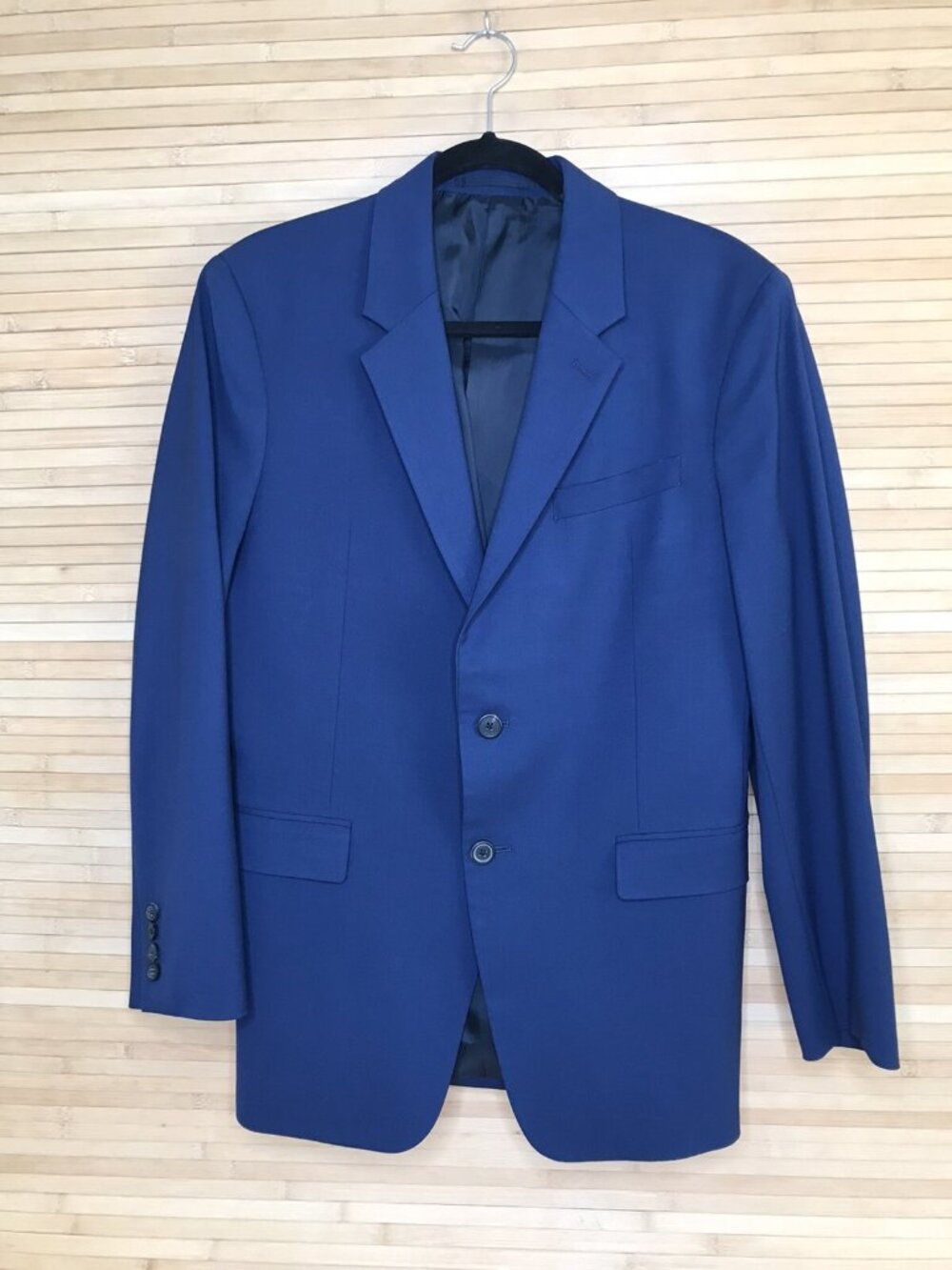 THEORY Chambers Tailor Blazer Men's 38 / 40 R Navy Sport Coat Stretch Wool EUC